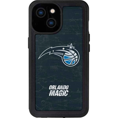 NBA Orlando Magic Black Secondary Logo iPhone 15 Waterproof Case